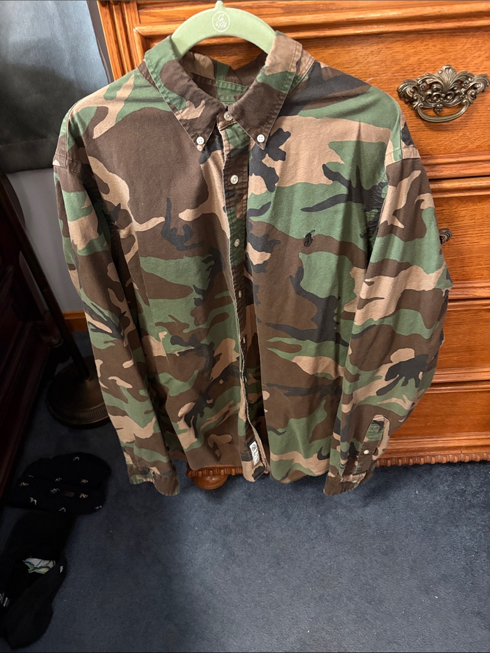 Ralph Lauren Men's Camouflage Button-Down Jacket - Green/Brown
